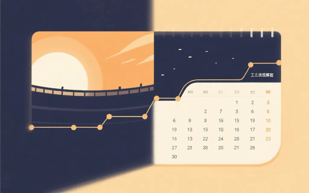 北京时间观赛时间轴与日历规划占位图
